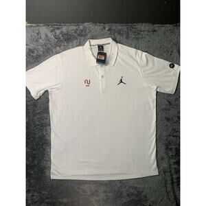 Nike Air Jordan Jumpman Polo Shirt Men’s 2XL White Dri-Fit